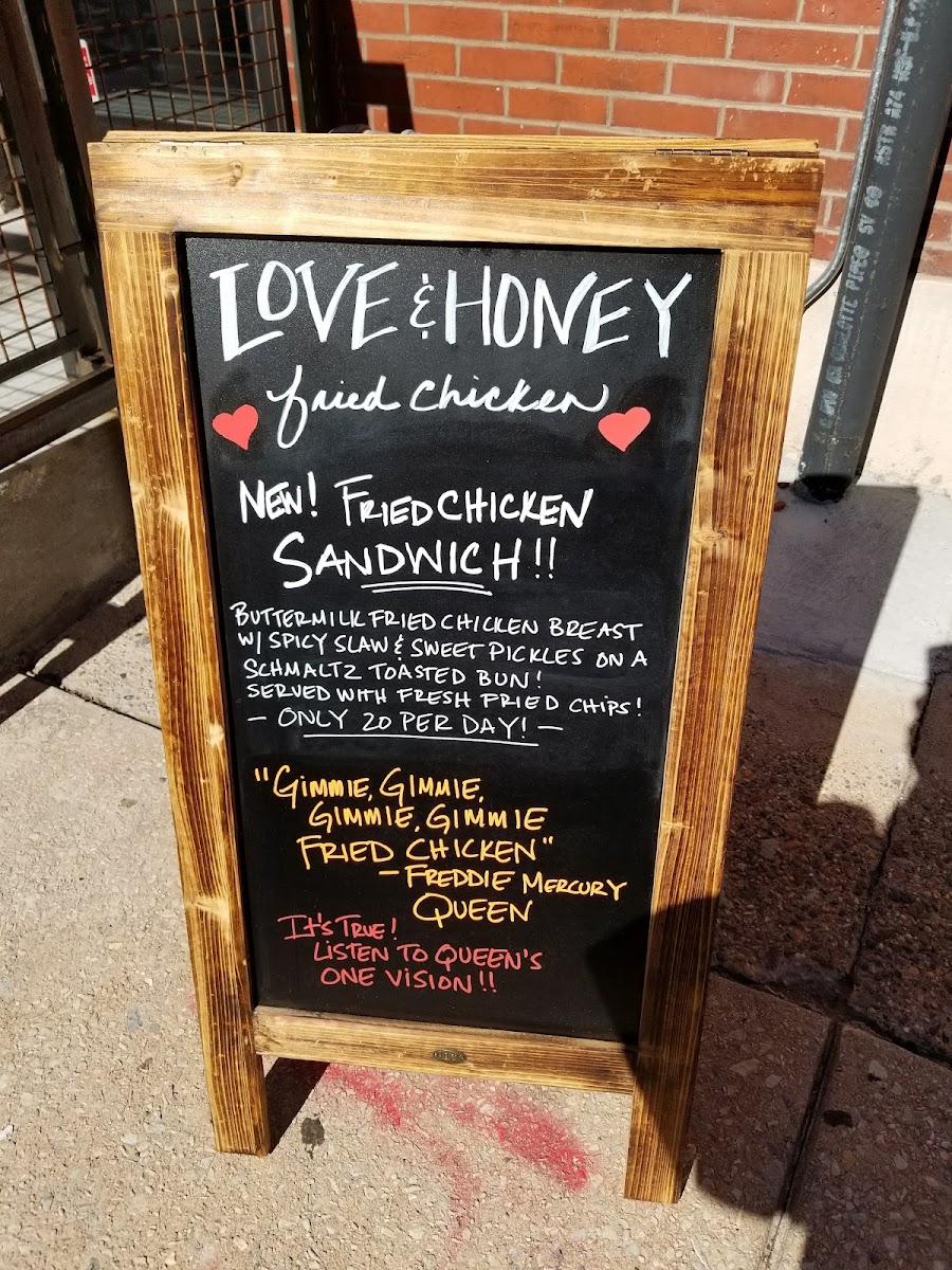 Love & Honey Fried Chicken Menu - Image 4